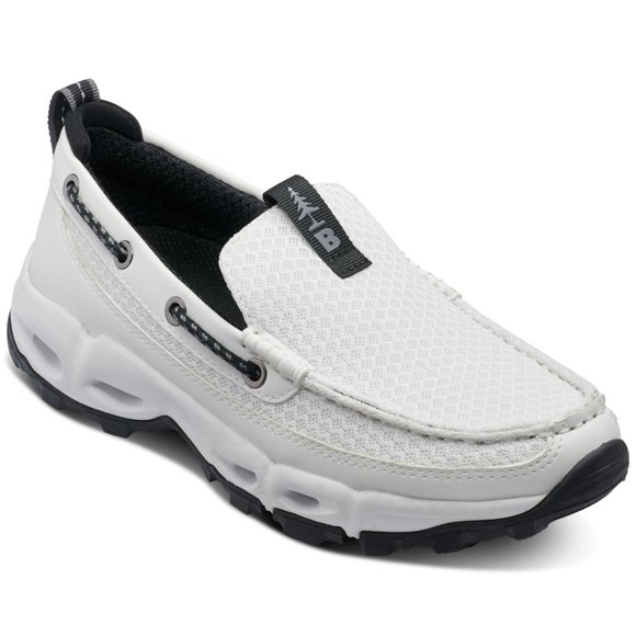GH Bass Outdoor Round Toe Slip On Women's White Aqua Deck Shoes Size 9.5M NWB - Picture 2 of 9